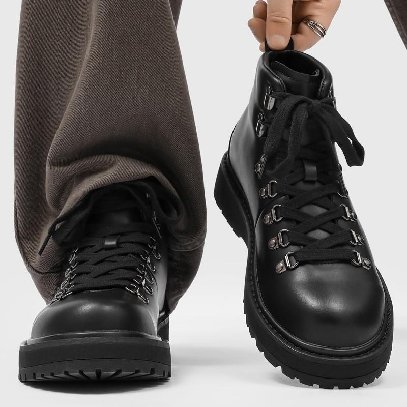Mens Retro Hiking Boots Classic Chunky