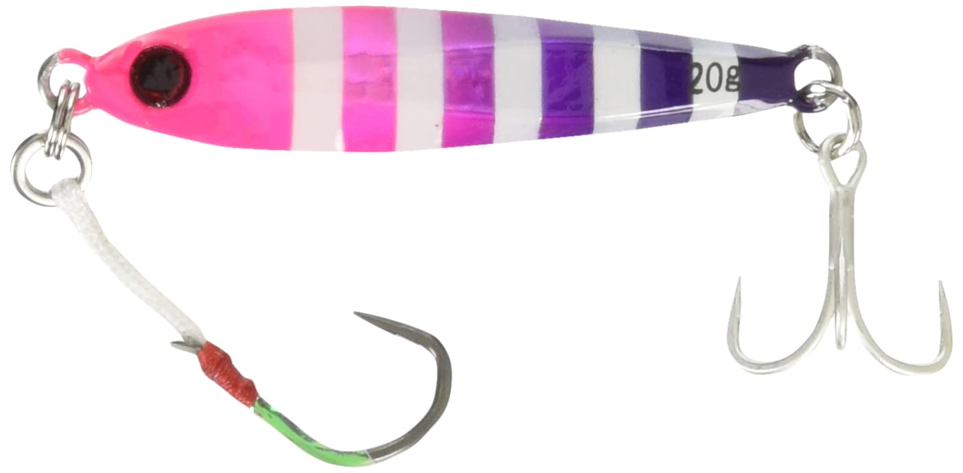 JACKALL Big Backer Metal Jig 54mm 20g Glow Pink Holographic & Purple/Lens