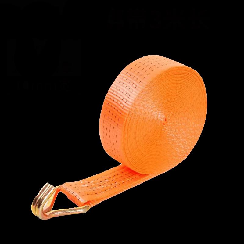 TOPARMY 10cm x 10m Orange Lashing Strap with Hook