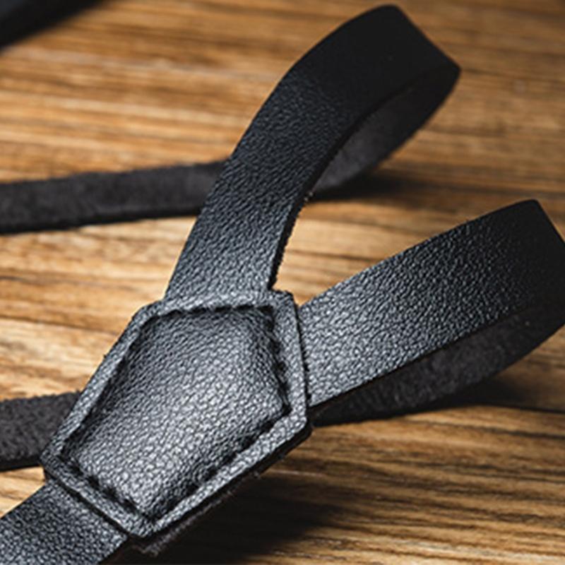 Old Fashion PU Suspenders Belt With 4 Strong Metal Clasp and Y Shape Design For Men Women And Teens Formal Occasion