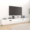Vidaxl Szafka Pod Tv Z Oświetleniem Led, Biała, 260X35X40 Cm