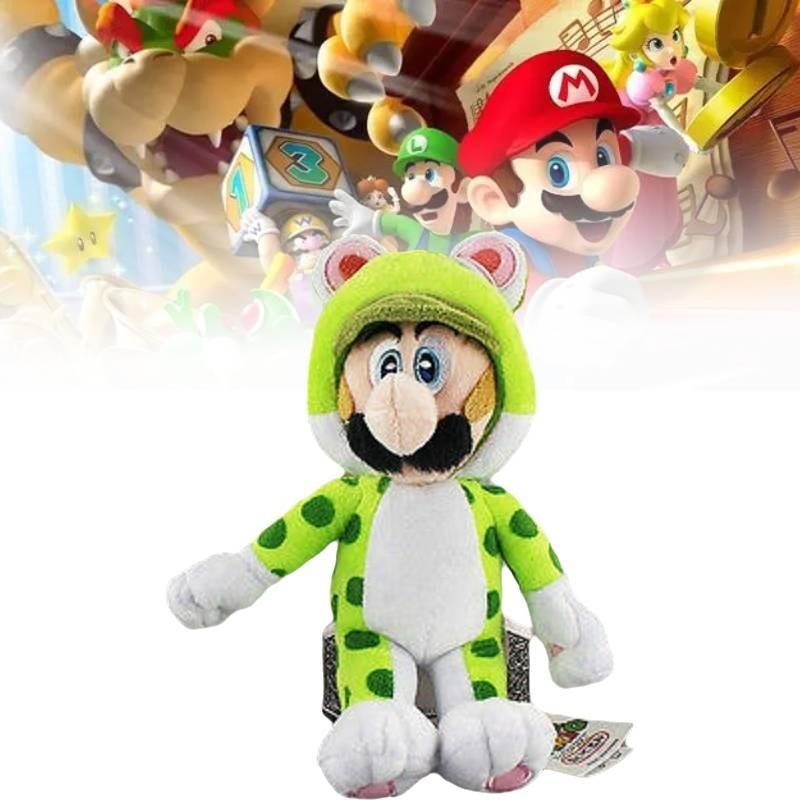 Realistische Niedliche Prinzessin Sanei Super Mario 3D World Neko Katze Mario Plüschpuppe Spielzeug Komplettes Interaktives Spielset