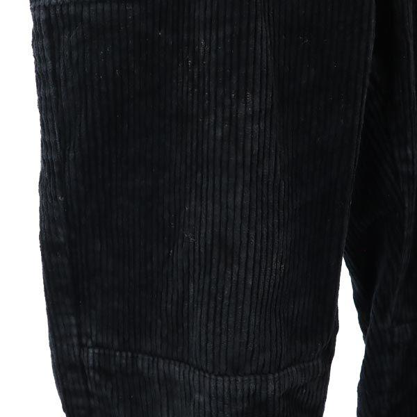 VINTAGE Black Corps Corduroy pants GR90 black Logger Pants Men's Used