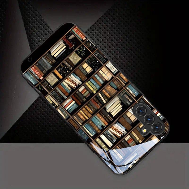 Capa de telemóvel em vidro com padrão de livro adequada para Samsung para galaxy S26 S25 S24 S23 S22 S20 FE Ultra Plus 5G capa traseira anti-queda