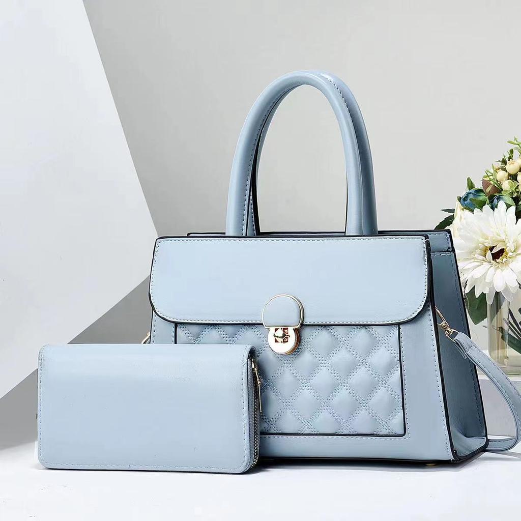 Korean Version Diamond-shaped Fashion Handbag New Simple Light Luxury Son Mother Single Shoulder Bag Tide All Matching Texture Crossbody Bag