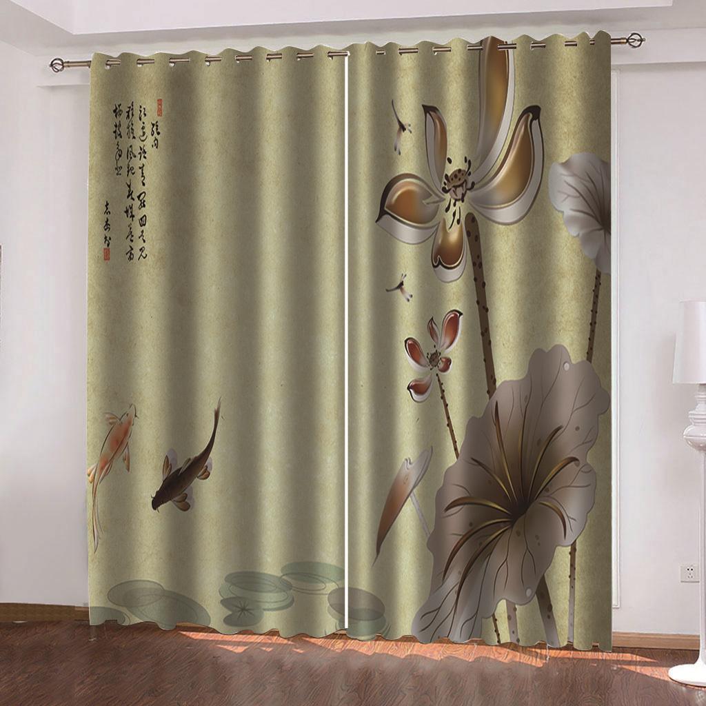 Chinese Chic Flower VintageWindow Drapes designed for Children Bedroom Space Living Room Treatments Kitchen HomeDecor Drape Blinds 2Pieces OnSale