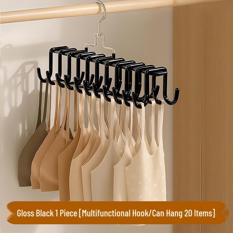 Multifunctional Non-Slip Camisole & Underwear Hanger with No-Trace Clips for Dorm or Home Storage.