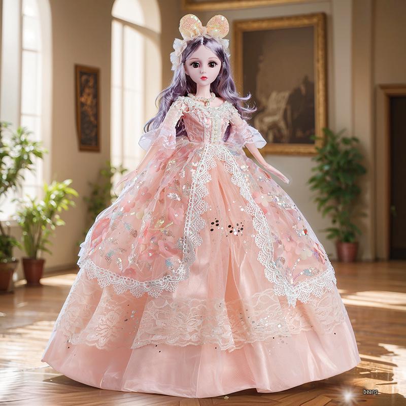 60cm Princess Dress-Up Doll Set for Girls - Perfect Birthday Gift