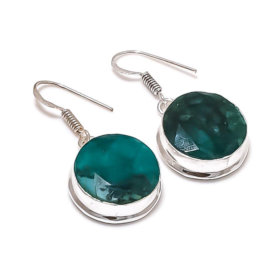 

Skota Emerald(Simulated) Gemstone 925 Sterling Silver Jewelry Earring 1.50 ETC-13822