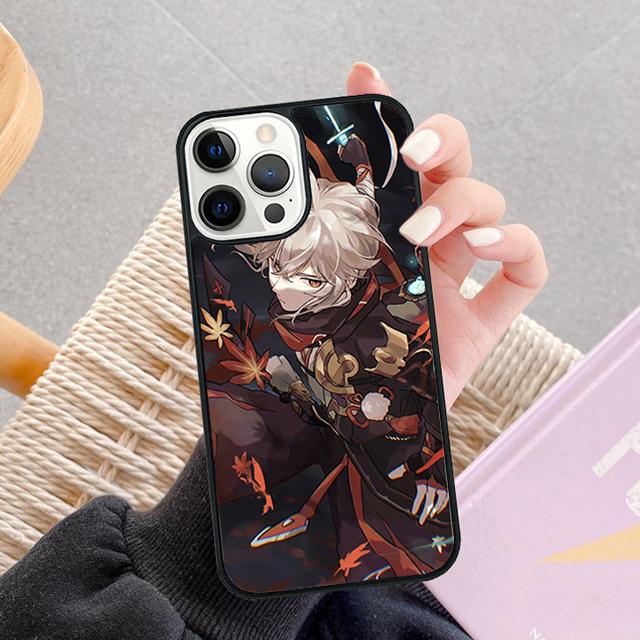 Genshin Impact Kaedehara Kazuha Phone Case For Apple Pro Max Plus SE Coque For iPhone 17 Air 13 12 14 15 16  Cover