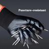 12Pairs Wear Resistant Gloves For Construction Rubber Gloves Nitrile Gloves Safety Gloves Mechanic Working
