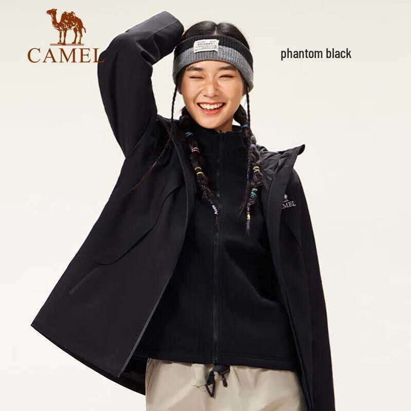 CAMEL Women s 3-in-1 Fleece-Lined Hiking Jacket S