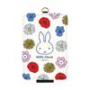 Gourmandies Miffy Floral IC Card Case, White, MF-283WH