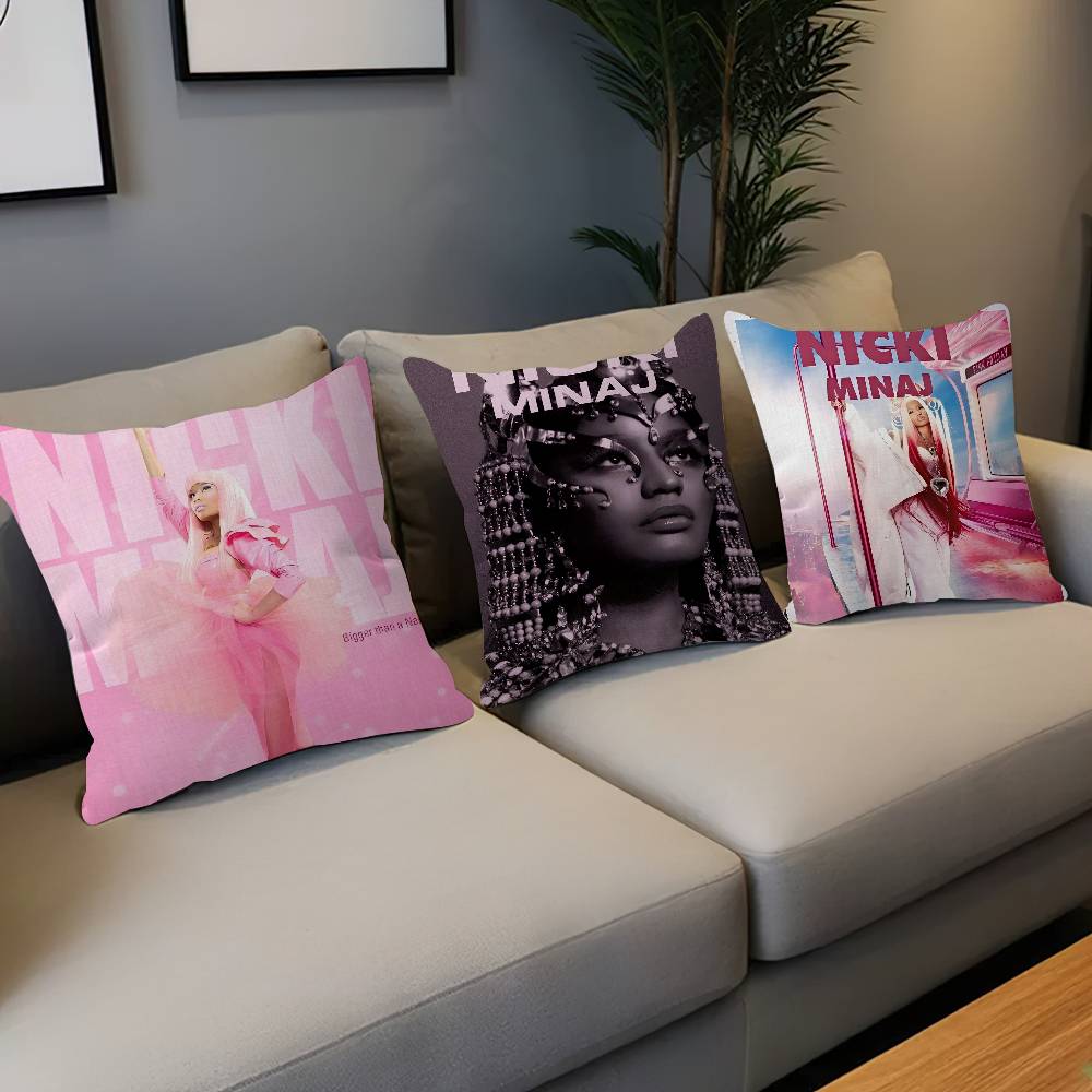 Singer Nicki Minaj Cushion Cover Pillowcase Upholstery Sofa Throw Pillow Home Decor Pillowcas