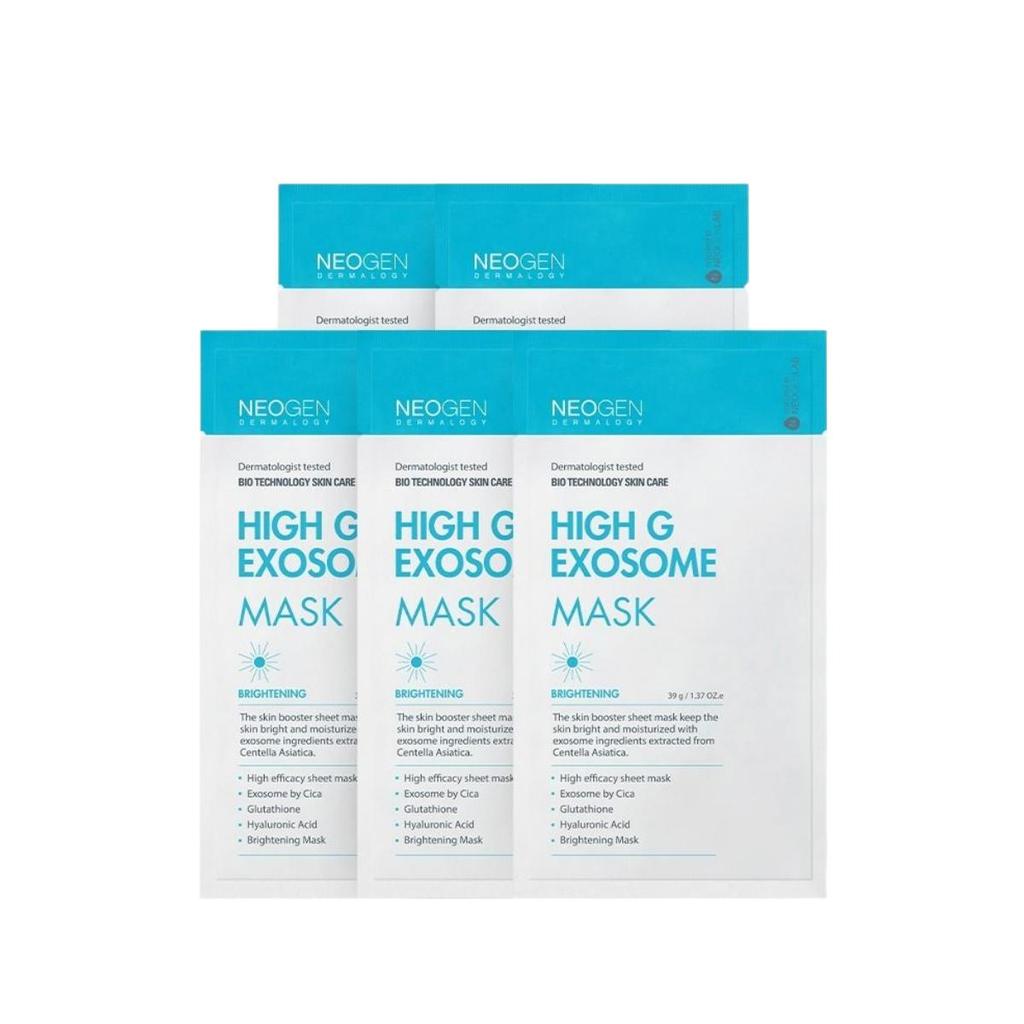 NEOGEN Dermalogy High G Exosome Mask Intensive Hydrating & Brightening Sheet Mask 39g (5 Sheets)