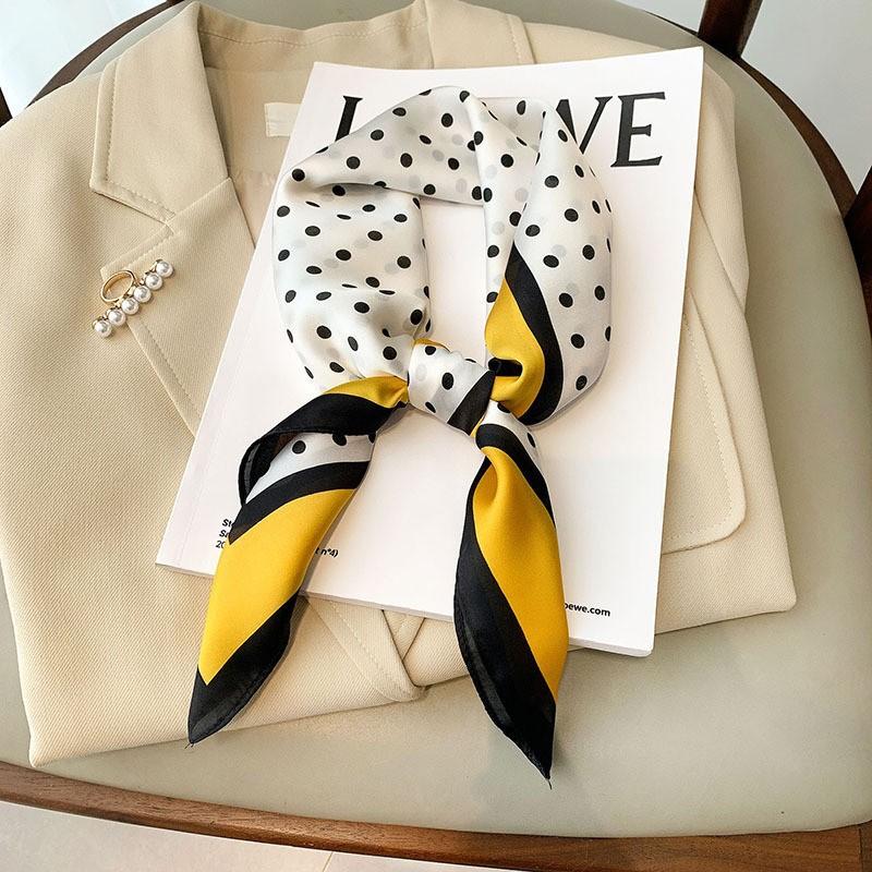 

2204 Новый модный маленький квадратный шарф для тепла весной и осенью, солнцезащитный крем, шаль, шарф двойного назначения, профессиональный шарф, платок на голову 70*70CM