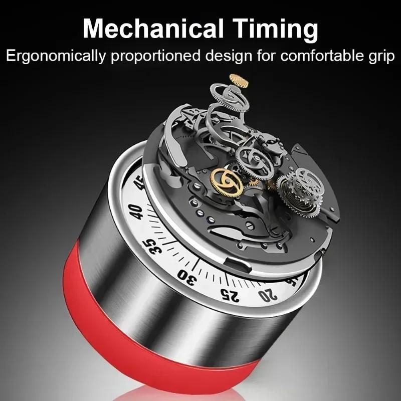 Visual Kitchen Timer for Cooking and Kids with Loud Alarm,Classroom Timers for Desk,No Batteries Required,Mechanical Desk Timer