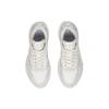 Li Ning Qixing Casual Fabric Synthetic Leather Shock Absorbing Non-Slip Wear-Resistant Low-Top Running Shoes Women sneaker White Gray ARLS024-2