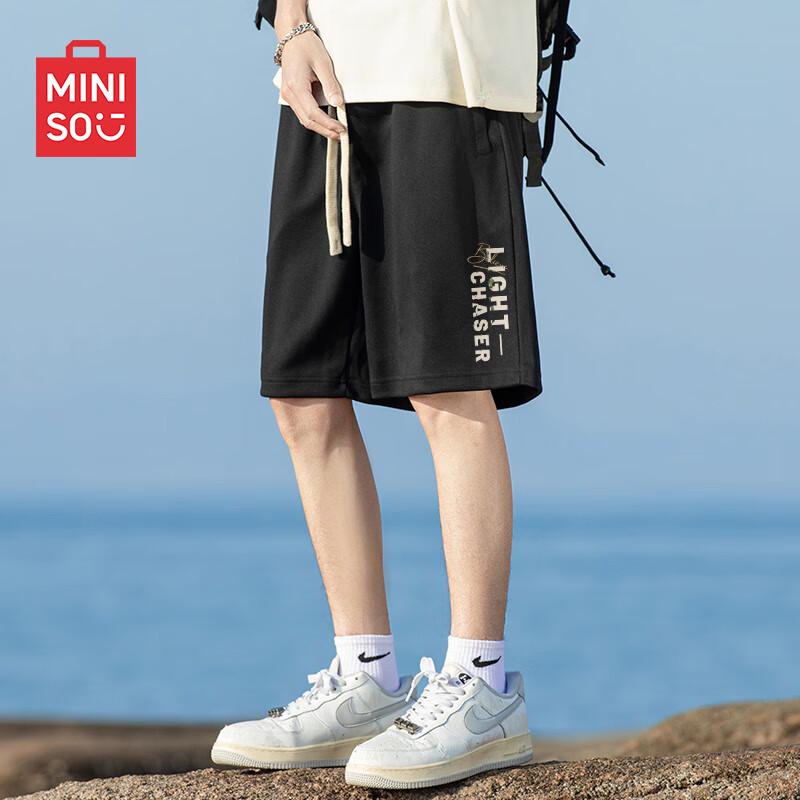 MINISO Мужские летние повседневные шорты прямого кроя 2XL