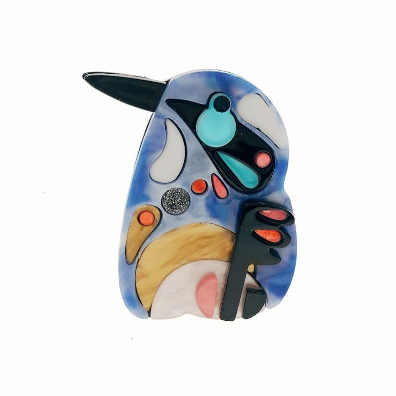 Fashionable Acrylic Animal Brooch Personalized Long Billed Bird Pin Corsage Handbag Accessory Pendant