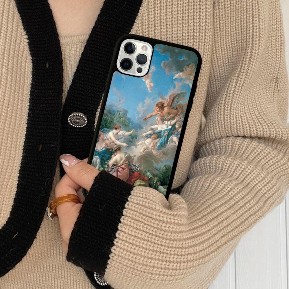 Renaissance Art Phone Case Silicone PC+TPU For For iPhone 11 12 13 14 15 16 Plus Pro Max Cover