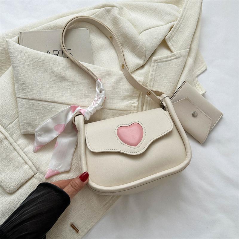 

Stylish Women s White Simple Shoulder Bag For Casual Commuting And Trendy Outfits