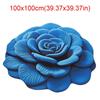 Special-shaped Sunflower Carpet Soft Absorbent Flower Carpet 60x60cm Non-slip Door Gasket for Living Room Tea Table Bedside