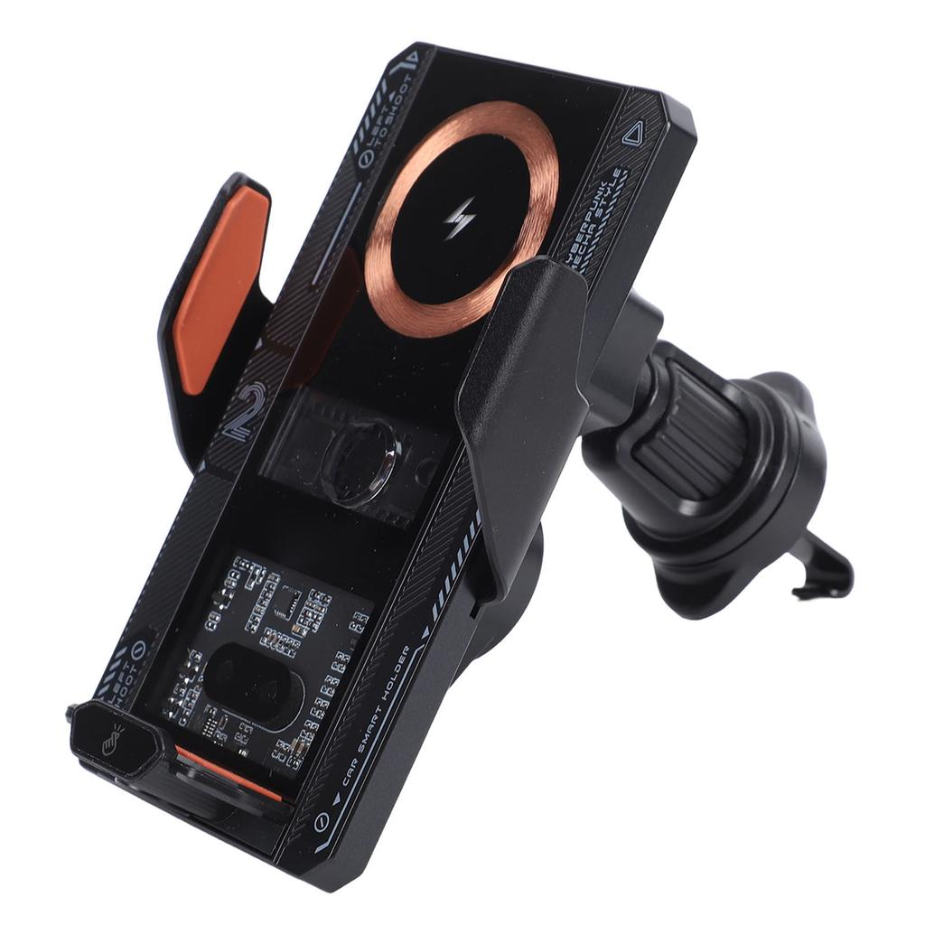 Caricabatterie Wireless per Auto Supporto per Auto con Serraggio Automatico Ricarica Wireless Magnetica 15W Ricarica Cablata 66W Supporto per Telefono per Bocchetta d'Aria