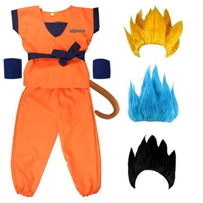 Dragon Ball Goku Kamehameha Boys' Cosplay Costume for Halloween and Performances