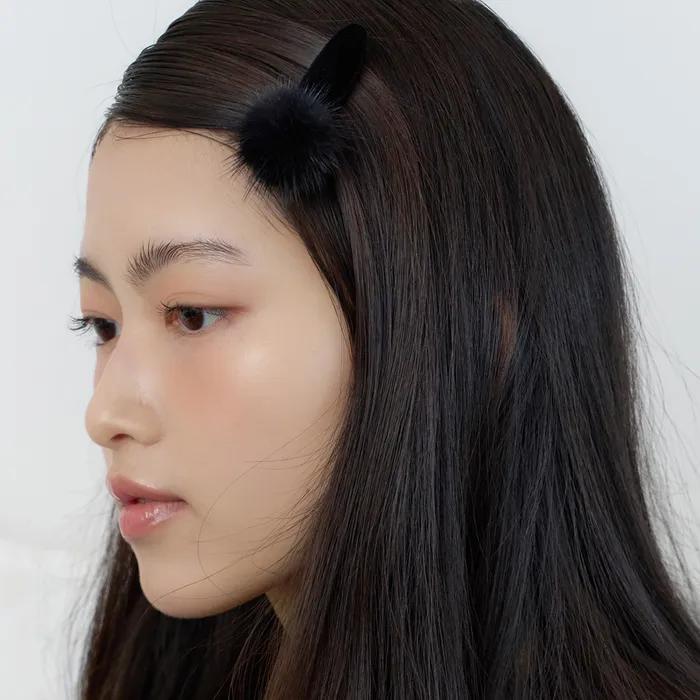 velvet mink hair pin