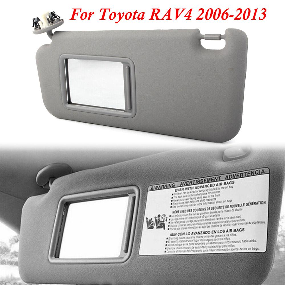 Car Left Right Replace Sun Visor Block Shade For Toyota RAV4 2006-2013 74320-42501-B2 74320-42501-A1 Driver Grey Beige