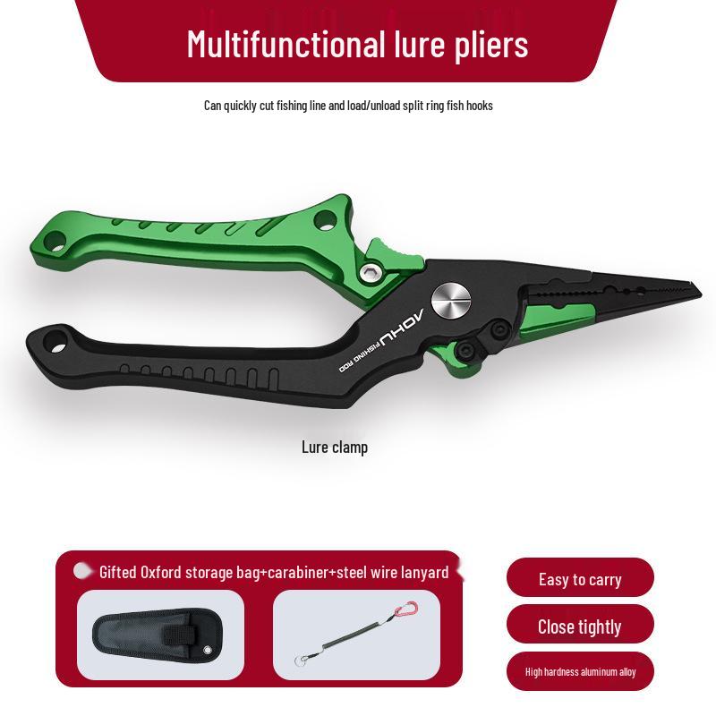 Aohuke Aluminum Fishing Pliers & Gripper - Rustproof, Multifunctional, Fish Holder