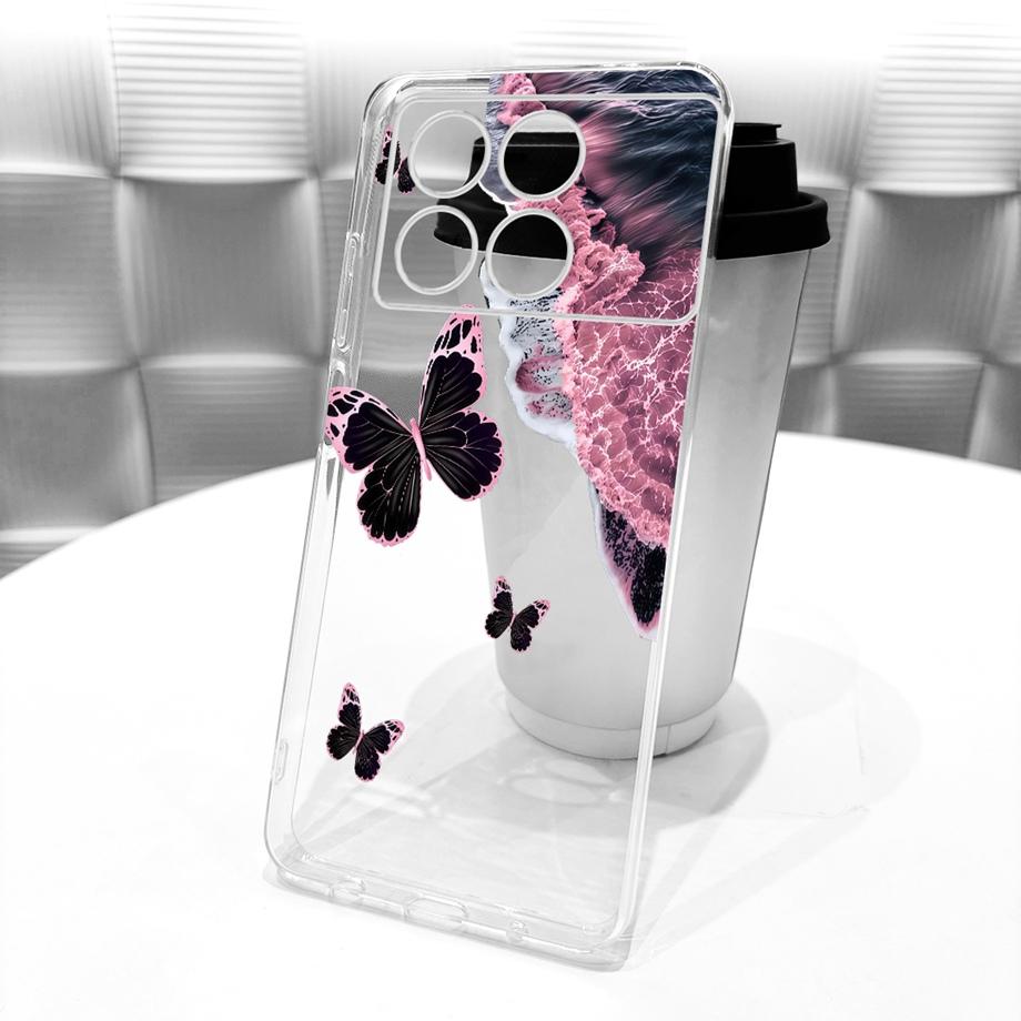 For Xiaomi Redmi K70 Pro K70e K70 Ultra / Poco X6 Pro 5G Phone Case Floral Butterfly Bow Dragon Cat Pattern Bumper Soft Silicone