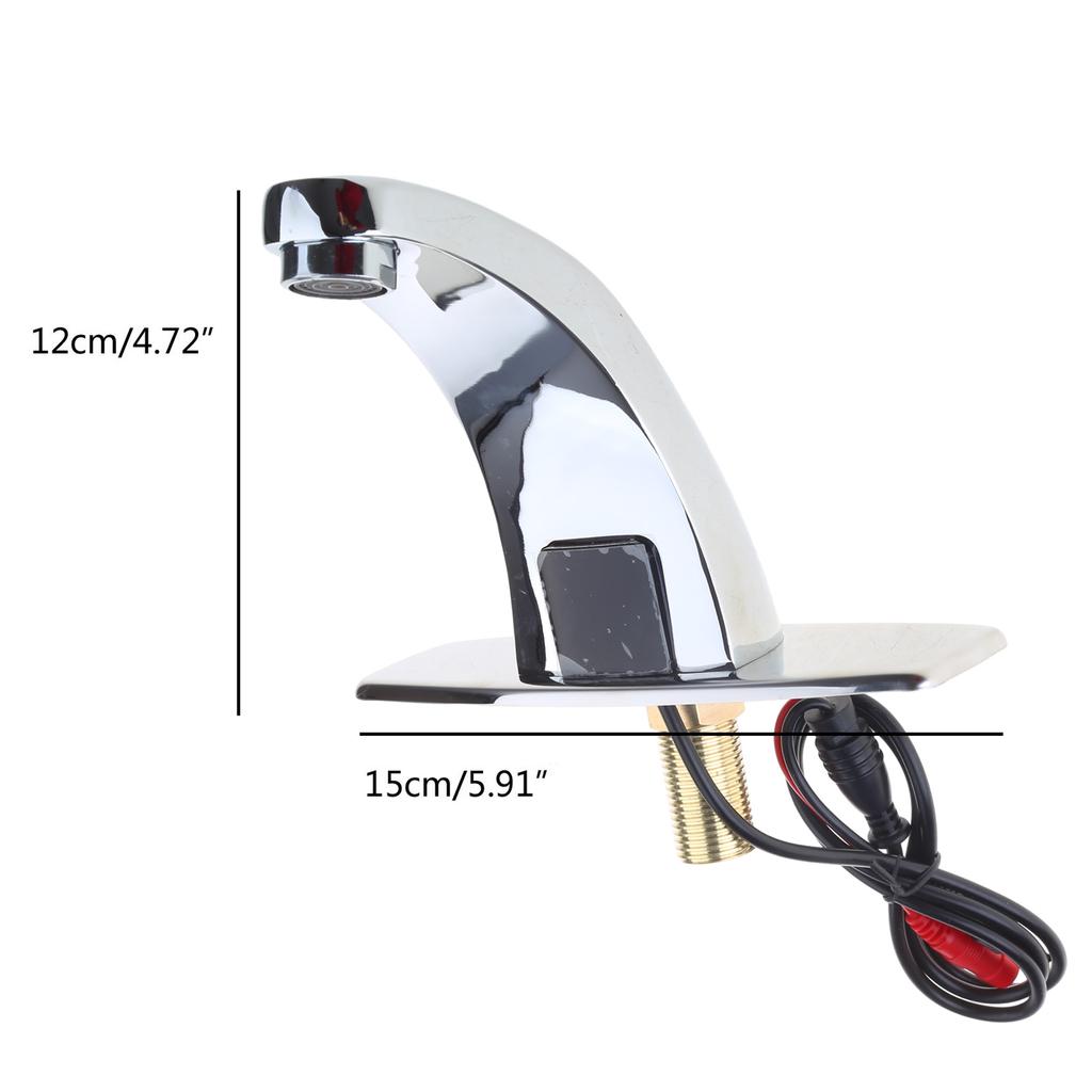 Automatic Touchless Sensor Faucet Bathroom Hot Cold Basin Water Tap Water Saving Induction Sink Faucet Deck Mounted Taps