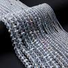 3/4/6/8/10mm Austria Faceted Glass Crystal Beads White Loose Spacer Beads For Jewelry Making DIY Bracelet Necklace Accessories