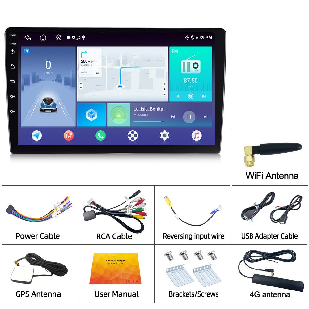 Reakosound High Quality 9/10-Inch Android Car Navigator Stereo Radio MP5 Player 2 DIN