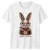Frohe Ostern T-Shirt Hipster Hase Westliches Ostergeschenk Für Ihn Und Sie