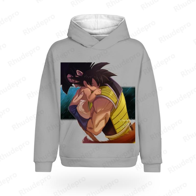 Herren T-Shirt Herren Hoodie Hoodie Tops Dragon Ball Neue Kleidung Vegeta Y2k Trend Goku Super Saiya 2024 Hochwertiger Hip Hop