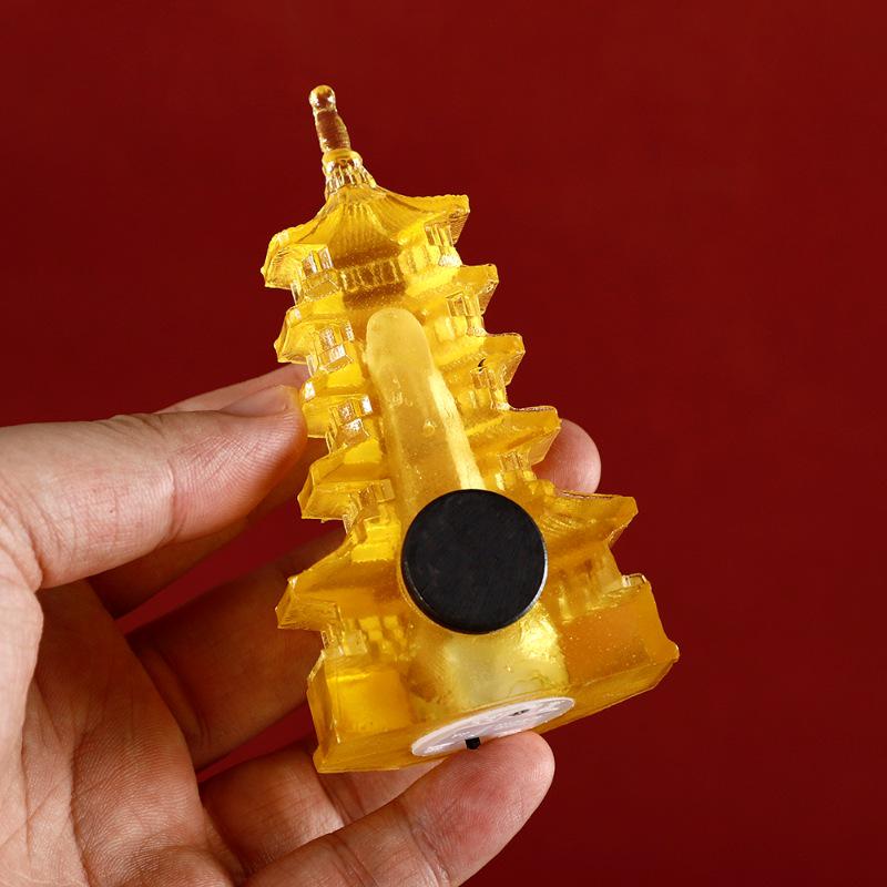 Leifeng Pagoda Resin Magnet: Scenic Souvenir & Home Decor