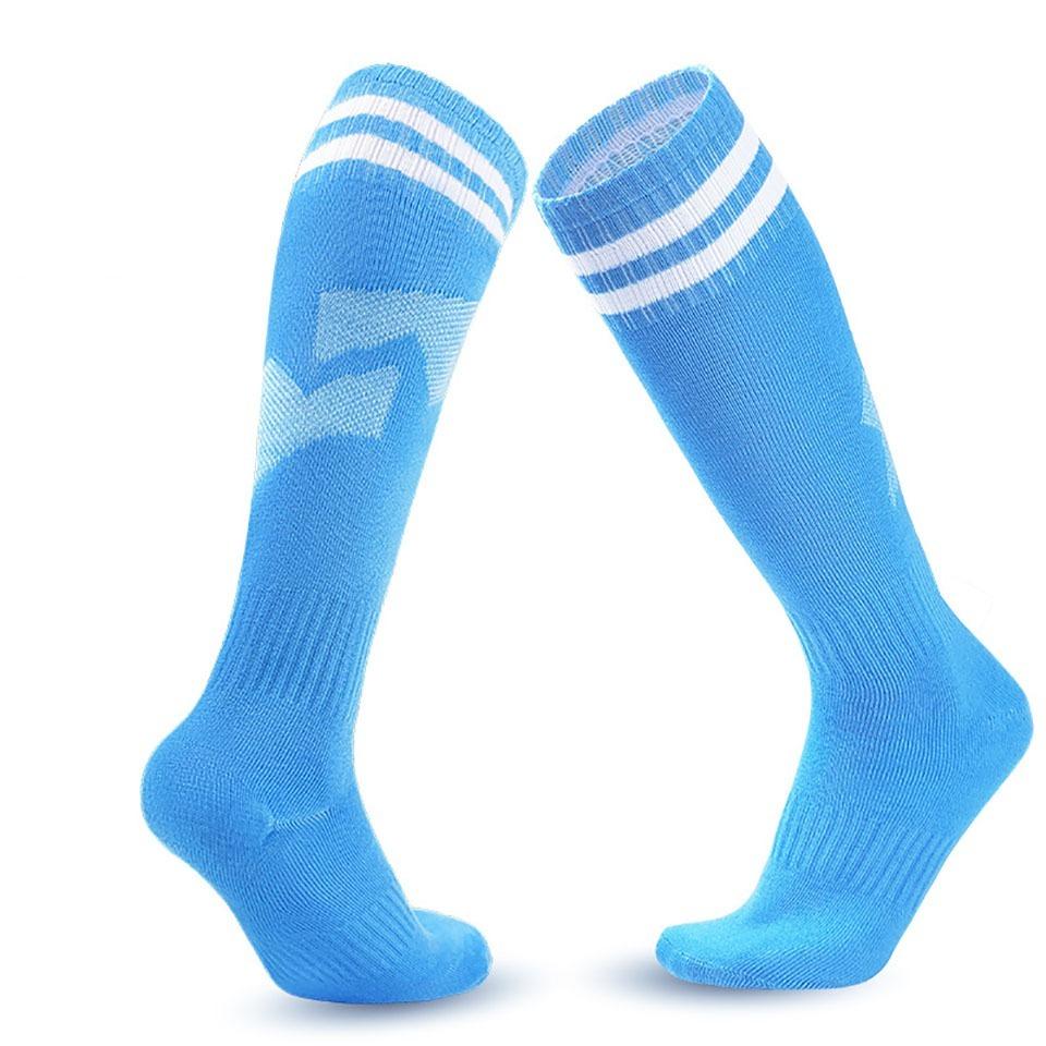 Loogdeel Kids Youth Adult Soccer Socks Stripe Knee High Softball Baseball Sports Socks Breathable Football Socks for Men Women