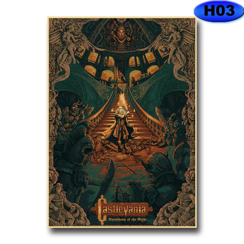 Modern heminredning Målning HD-utskrifter Videospelsaffischer Kraftpapper Vintageaffisch Väggdekor Rum Bar Café Inredning