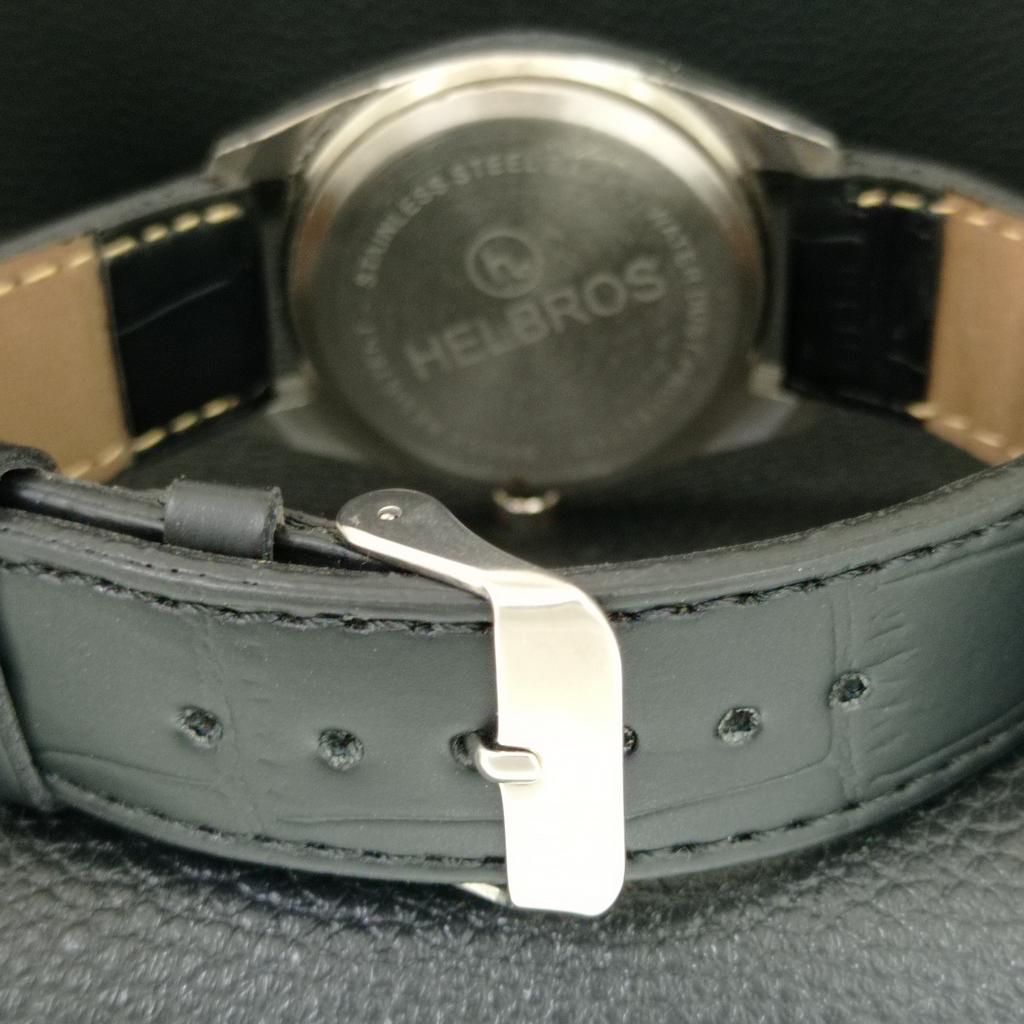 OROLOGIO DA UOMO SVIZZERO VINTAGE HELBROS A CARICA MANUALE RISTRUTTURATO a709651-1