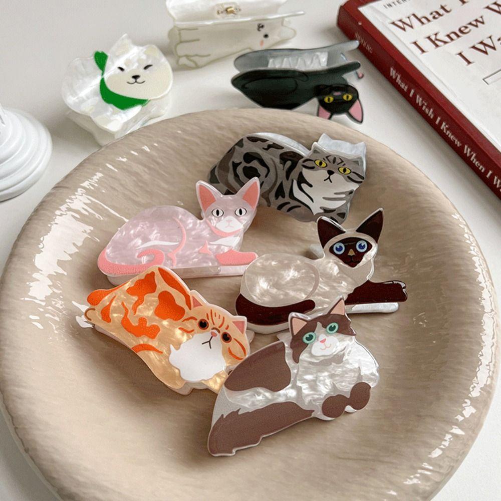 Puppy Animal Dog Hair Claw Cartoon Cat Hair Clip Creative   Female