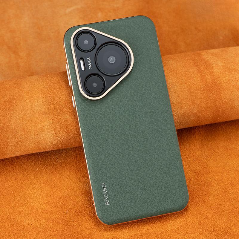 Suitable for Huawei Pura70pro+ Mobile Phone Case Business P70ultra Anti-fall All-inclusive Men and Women 70 Leather Case