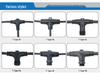 Waterproof Metal T-Type Tee Connector for 2, 3, or 4-Core Sensors, Ideal for Easy Docking at Base Stations