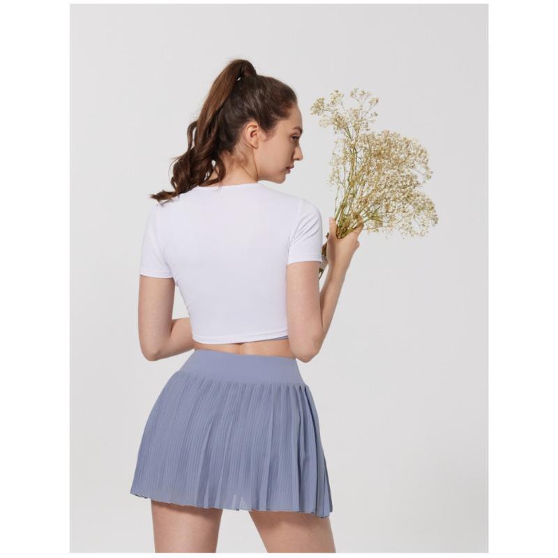 Summer Dance Fitness Sports Short Sleeve Blouse Top