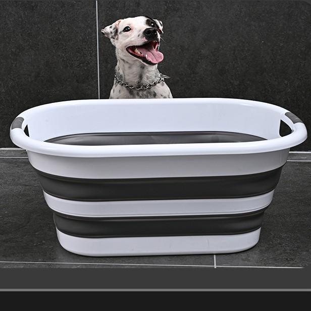 40L Outdoor Laundry & 26L Folding Storage Basin for Dirty Clothes