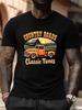 Plus Size "Country Roads Classic Tunes" Graphic T-shirt - Vintage Pickup Truck & Sunset Design