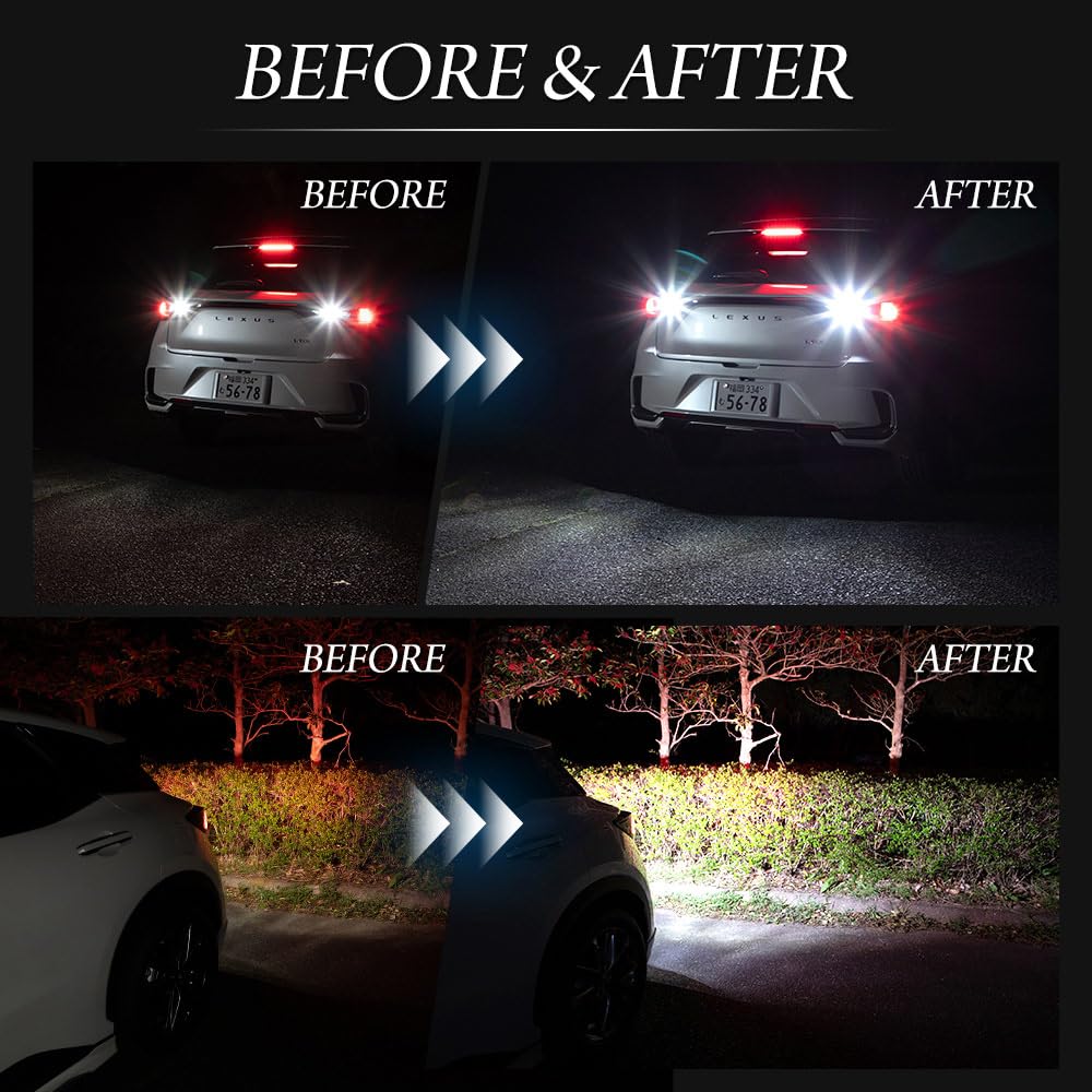 YOURS LBX Compatible Rearview Lamp Genuine LED Replacement Bulb for Custom Vehicle Inspection Custom S Lexus, Visibility, Brightness, White, 6500K,