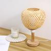 Woven Bamboo Lamp Shade 10cm 4cm Hole Lampshade Rustic Decorative Bamboo Lamp Cover For Table Lamp Chandelier Pendant Light